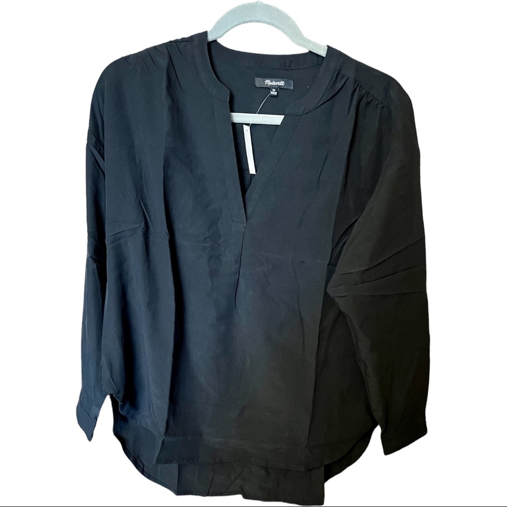 Madewell Black Popover Top